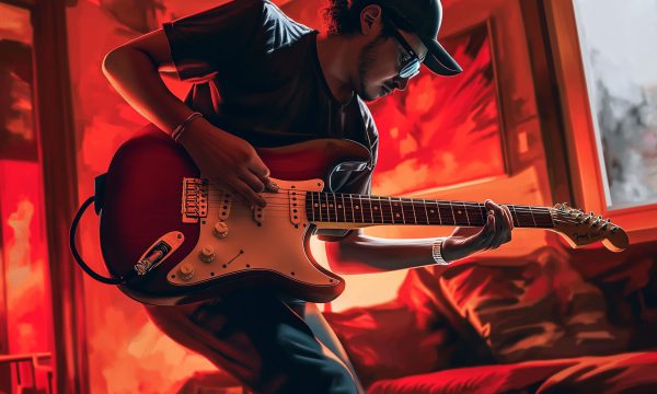 Guitarist in Rhythmic Flow Guitarist in Rhythmic Flow
