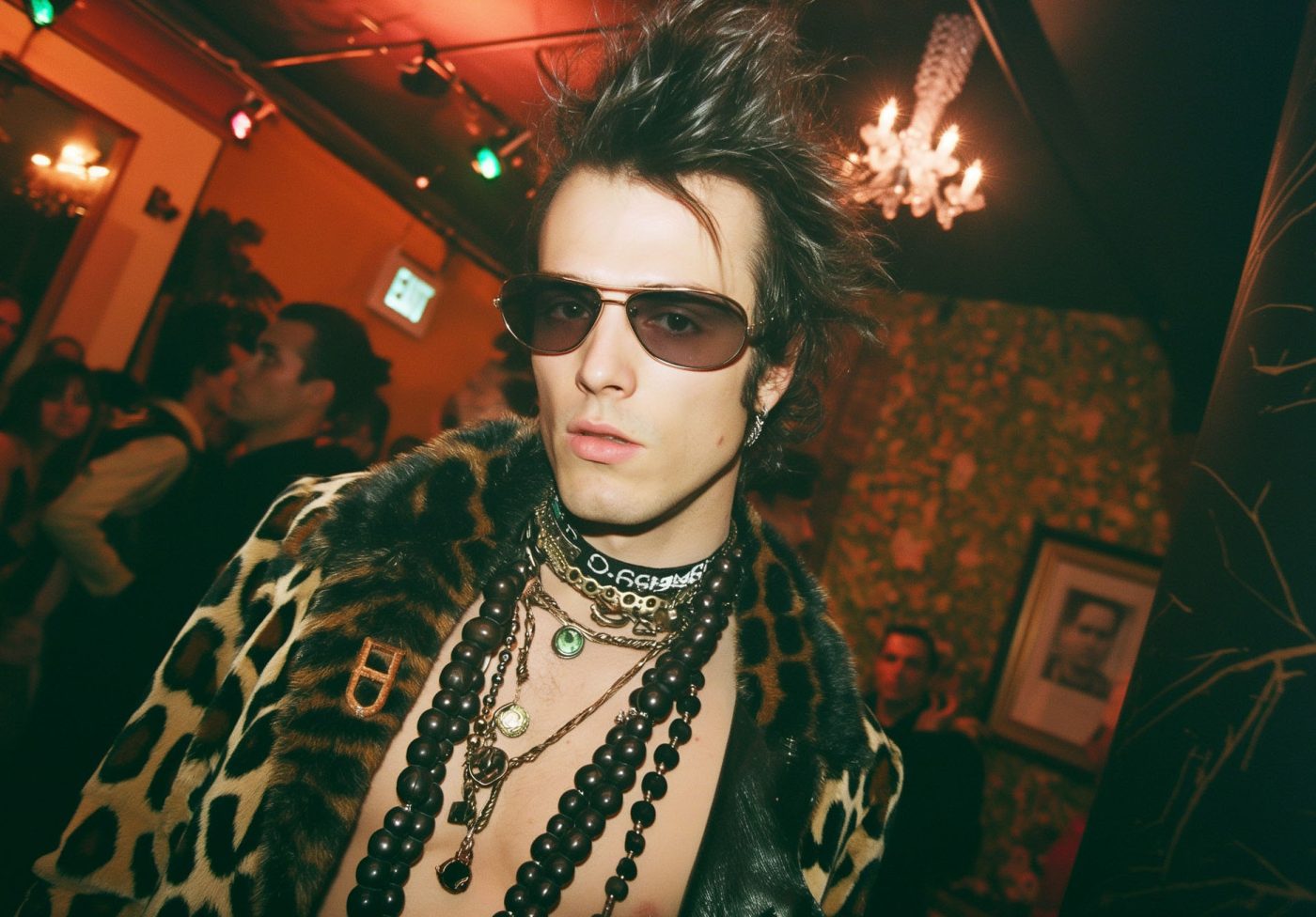 Punk Rock Young Man in Club Punk Rock Young Man in Club